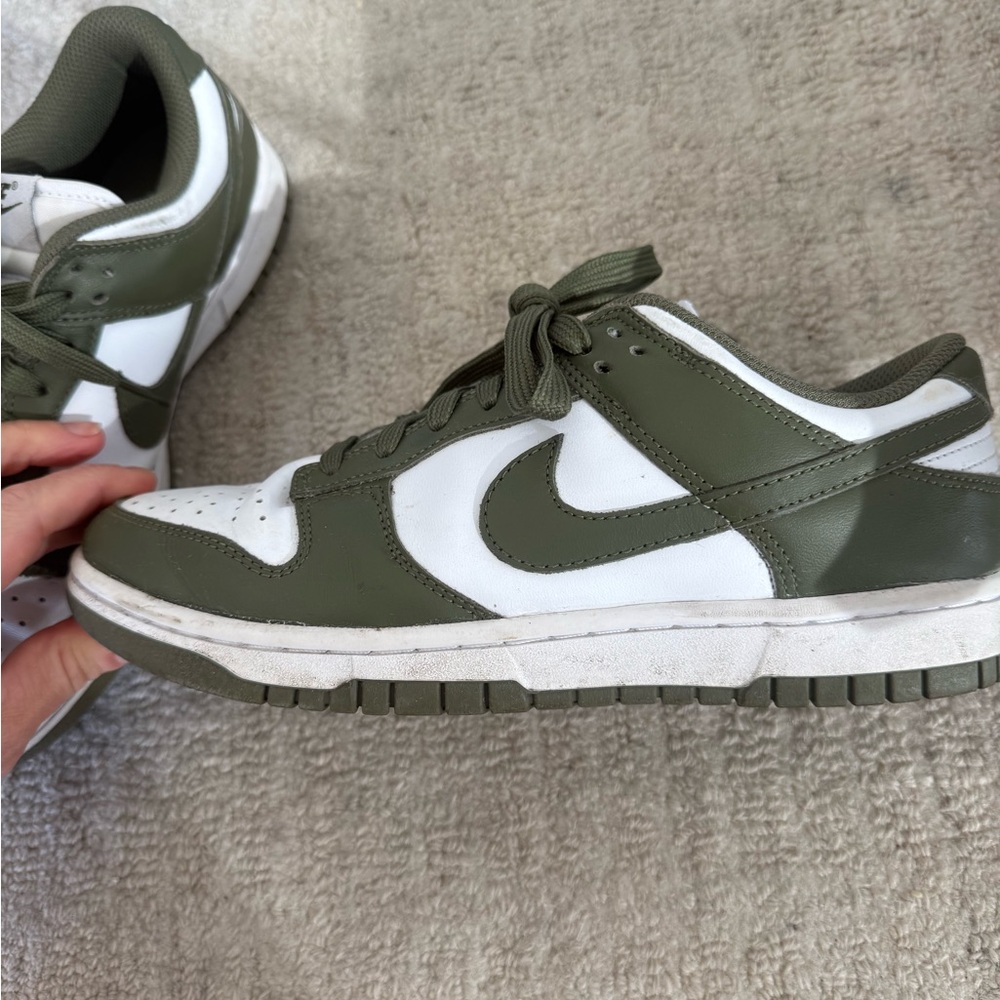 Green and White Sneakers